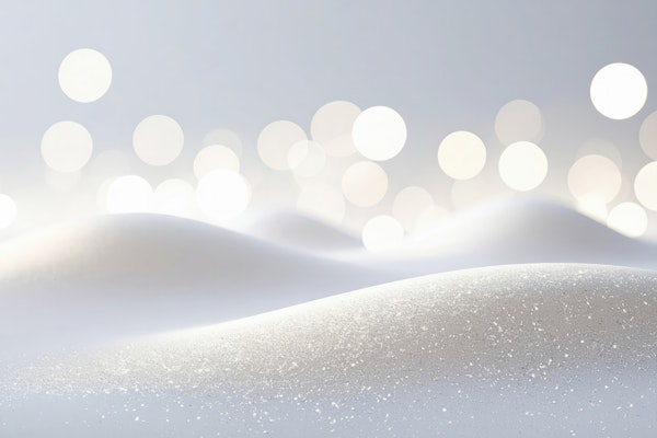 Frosty White Bokeh Background