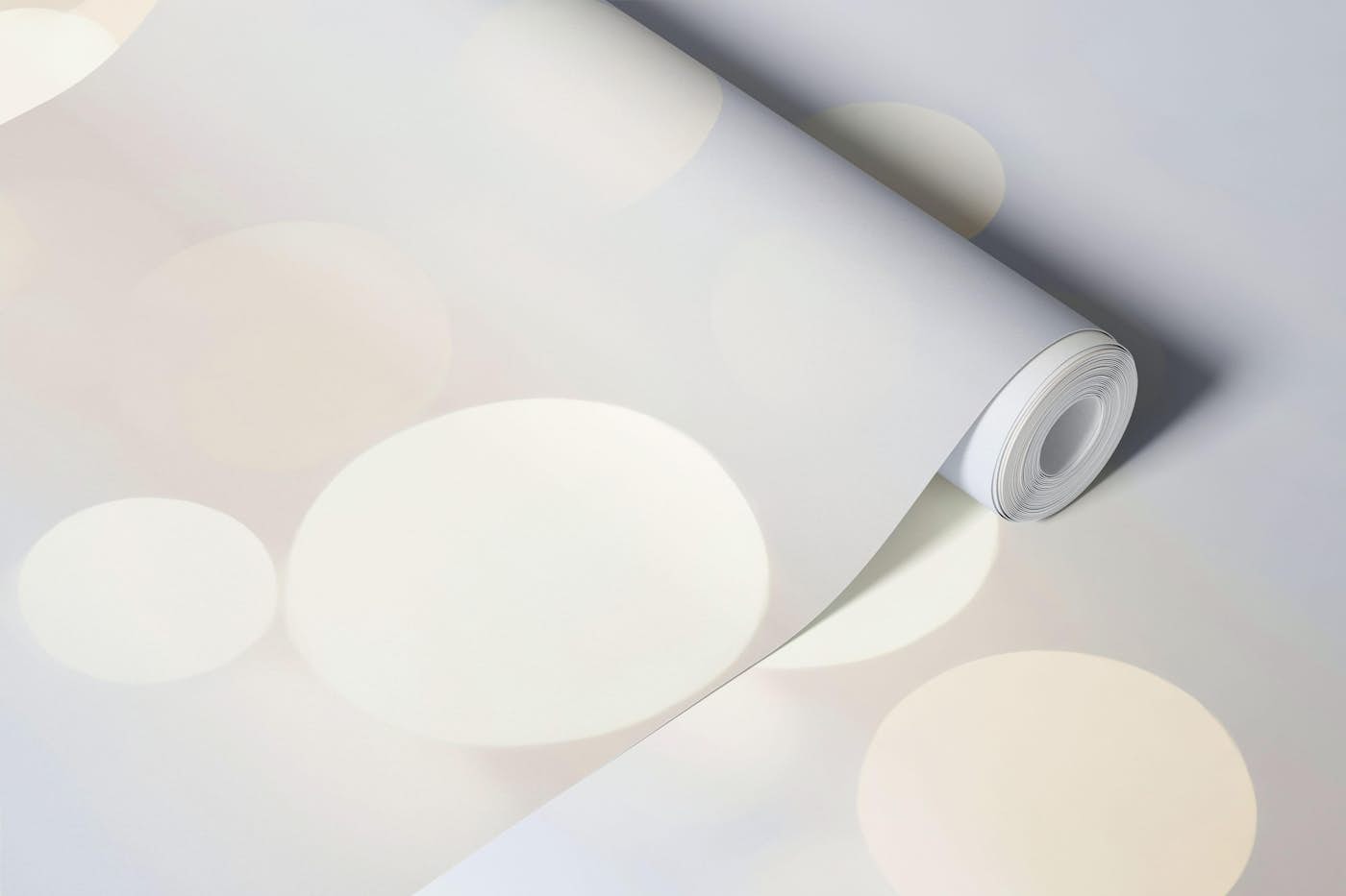 Silver Bokeh Glow wallpaper roll