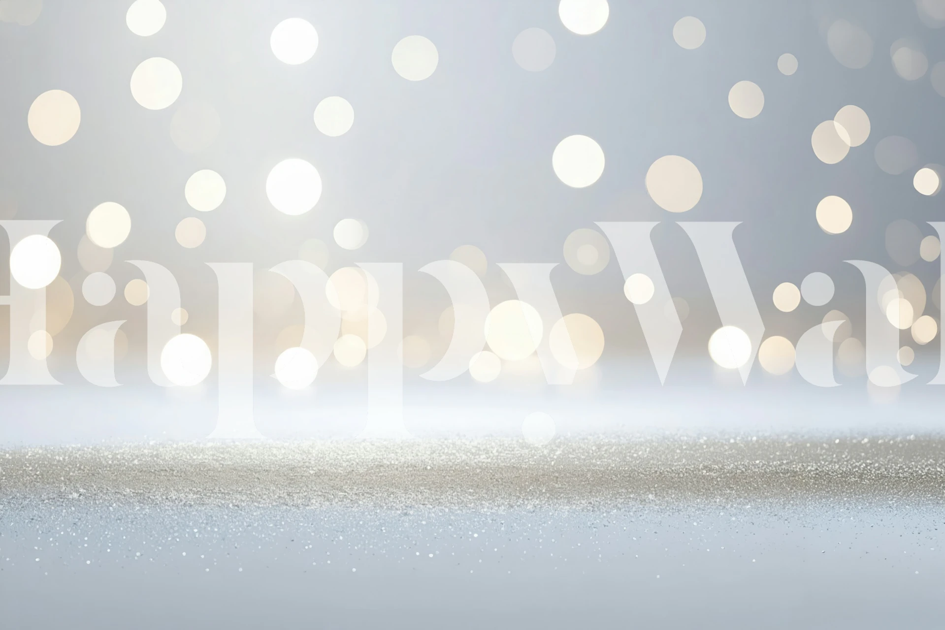 Silver Bokeh Glow tapete istabā