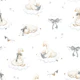 Sweet Goose Dreams - white