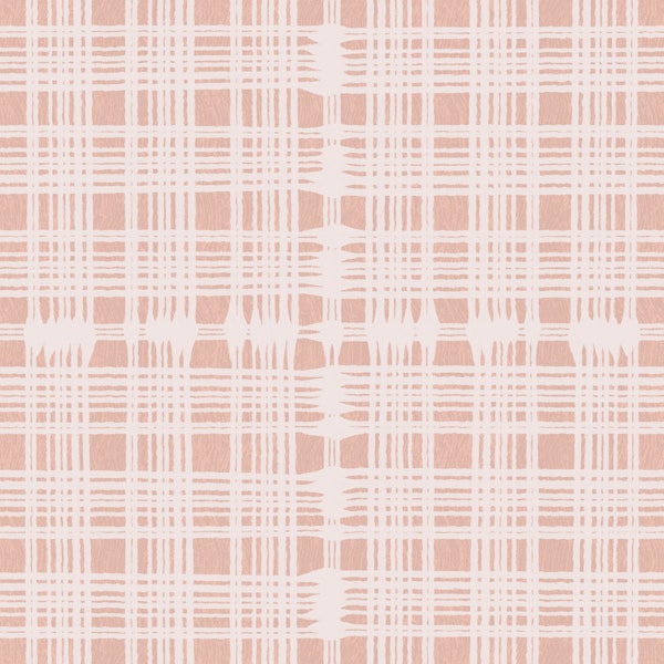 soft peach plaid grid texture