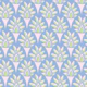 Acanthus Classical Botanical Leaf Pink Blue