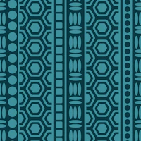 Byzantium Mediterranean Geometric Turquoise wallpaper