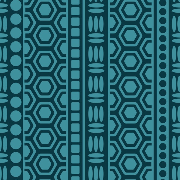 Byzantium Mediterranean Geometric Turquoise