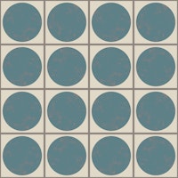 Art Deco Teal Circle Tiles tapeet