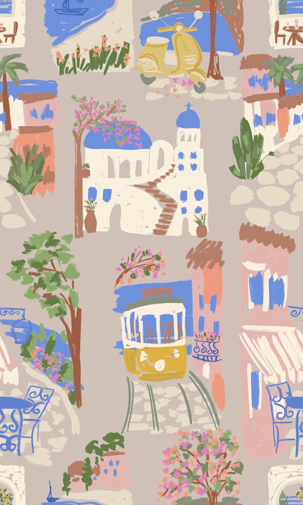 Mediterranean Coastal Summer Architecture