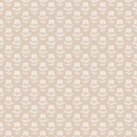 Little block print flowers neutral beige behang