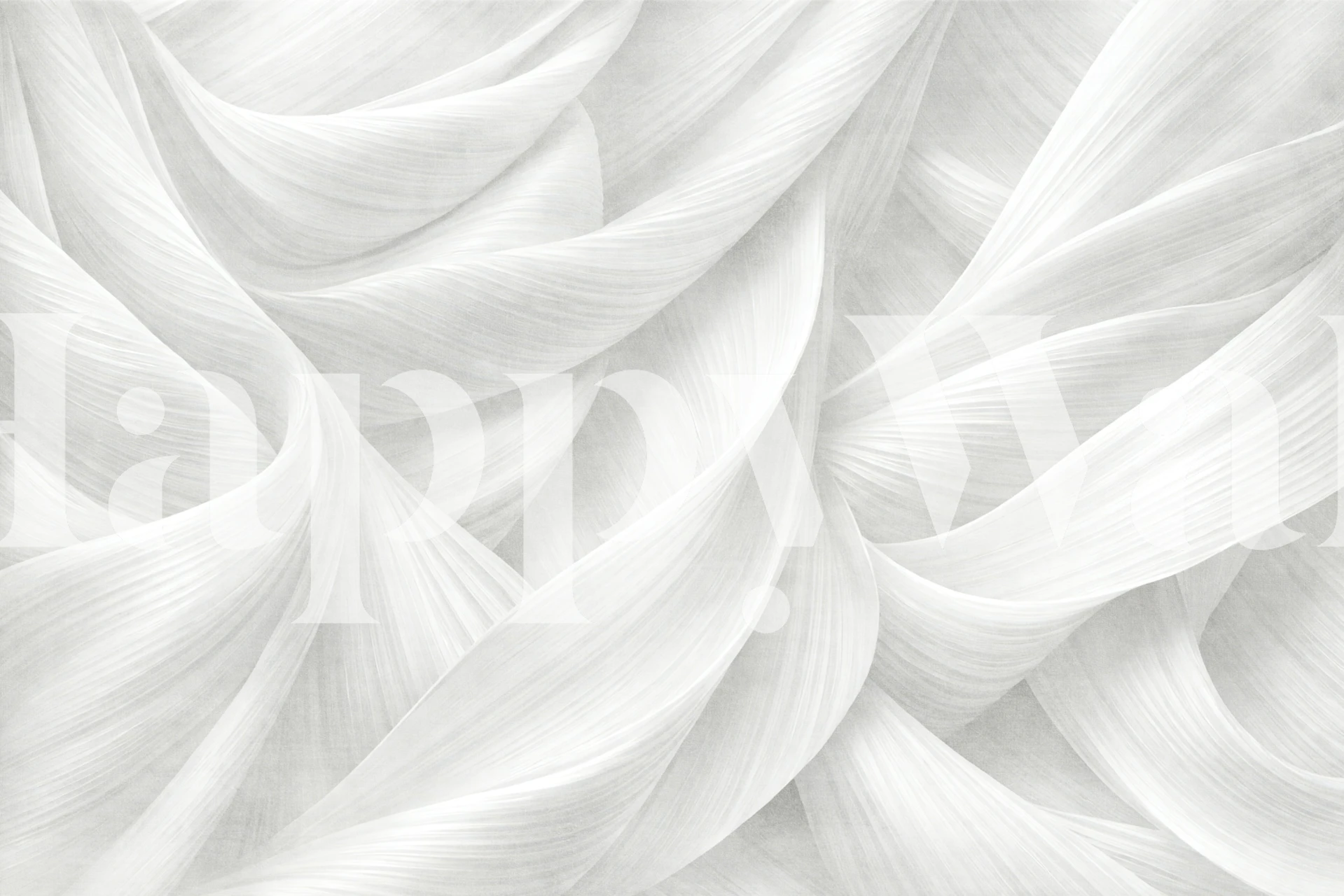 Pearl Ivory Linen Flow wallpaper in a room