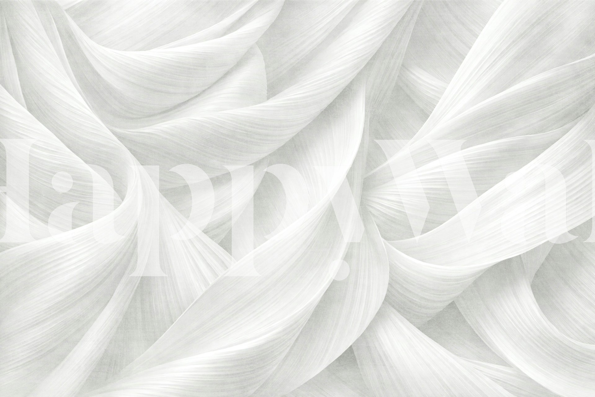 Pearl Ivory Linen Flow tapet i et rom