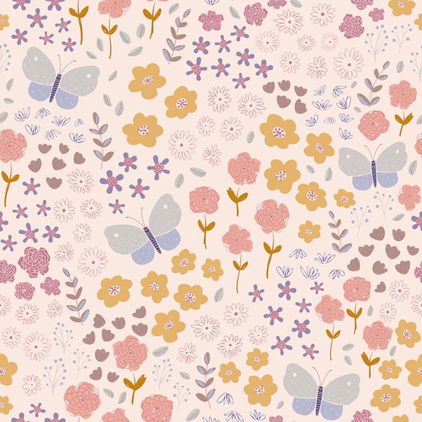 Butterfly Garden Warm Multicolor