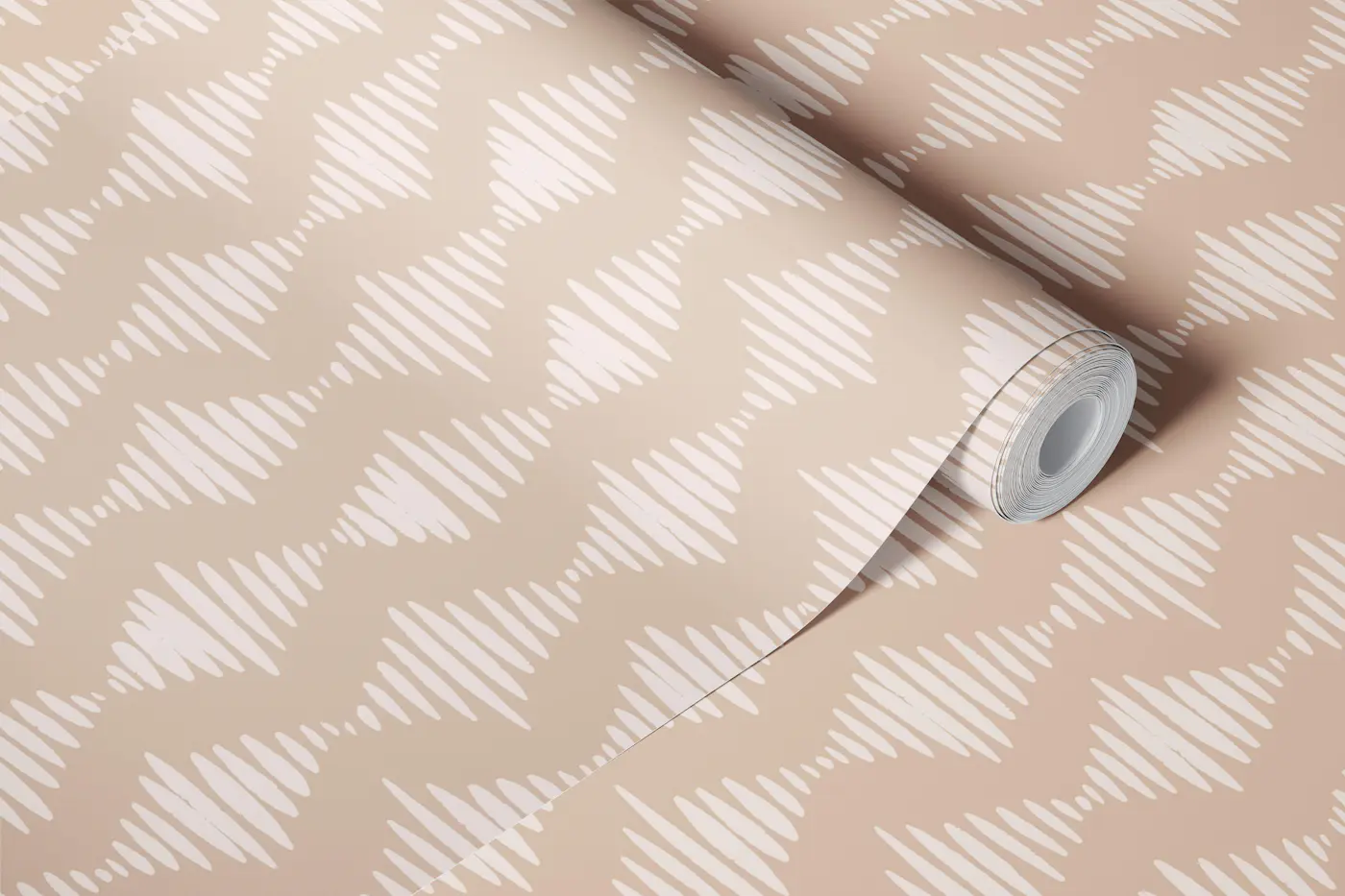 mid century mudcloth geometric diamond beige wallpaper roll