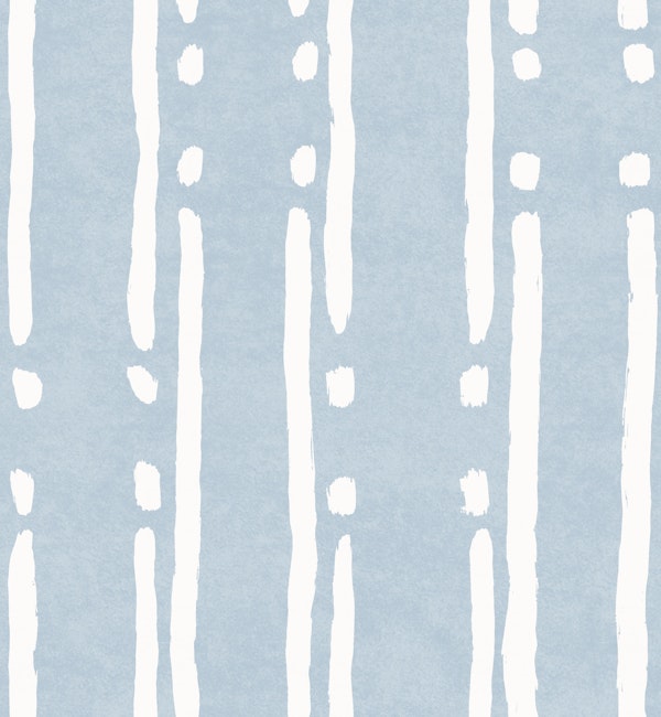 Hand painted brushstroke stripes soft blue
