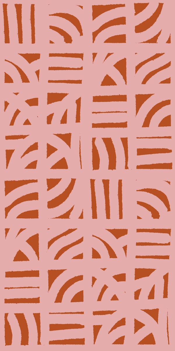 abstract geometric grid line organic pink