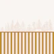 Half Wall Panel with Warm Stripes for nursery