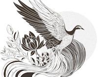 Phoenix in brown color tapeet