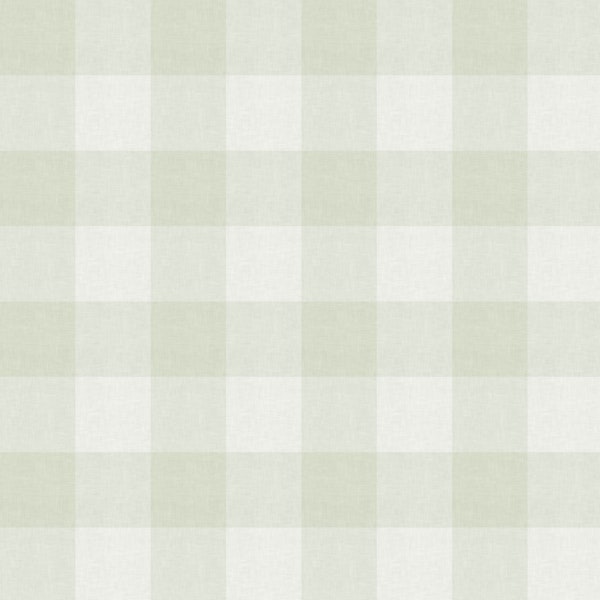 Country Gingham Plaid - Green Grey