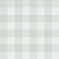Country Gingham Plaid - Palest Duck-Egg Blue tapet