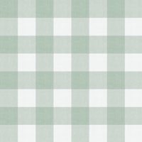 Country Gingham Plaid - Eucalyptus Green tapet