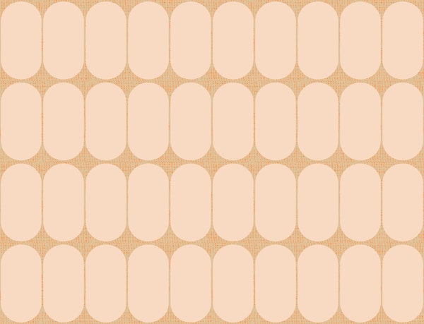 Peach Oval Grid