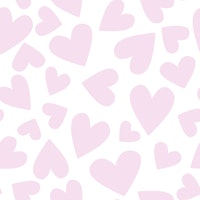 Minimal Bold Pink Hearts on White wallpaper