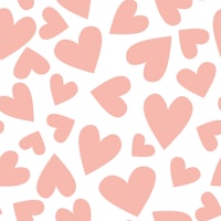 Maxi Bold Blush Pink Hearts Scatter wallpaper