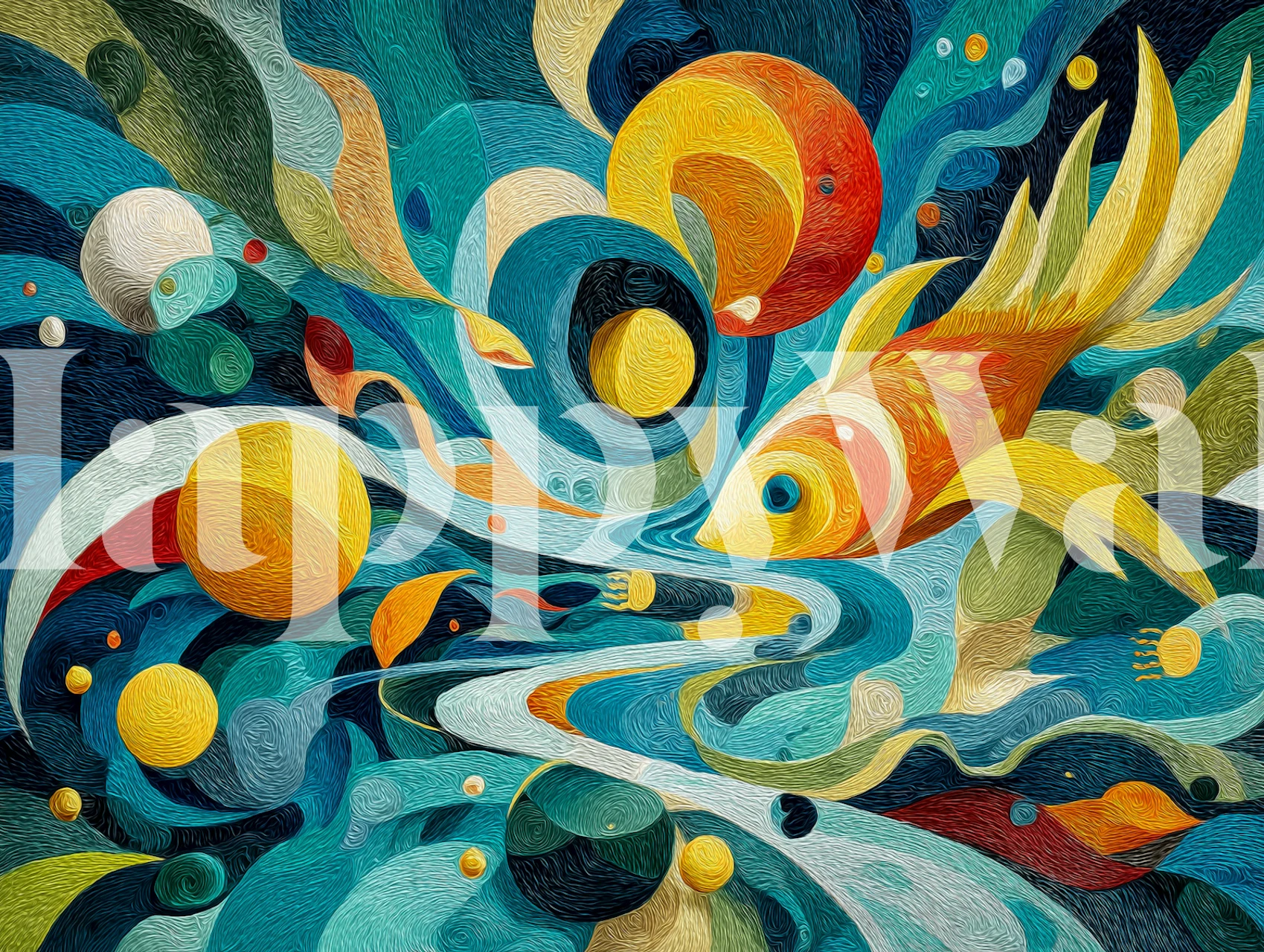 Dreamy Underwater Galaxy tapetai kambaryje