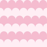 Maxi Bold Blush Pink Scallop Stripes papiers peint