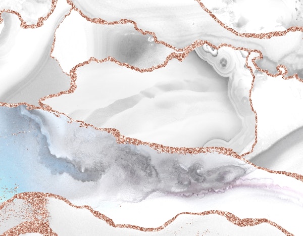 Ice And Rosegold  Marble