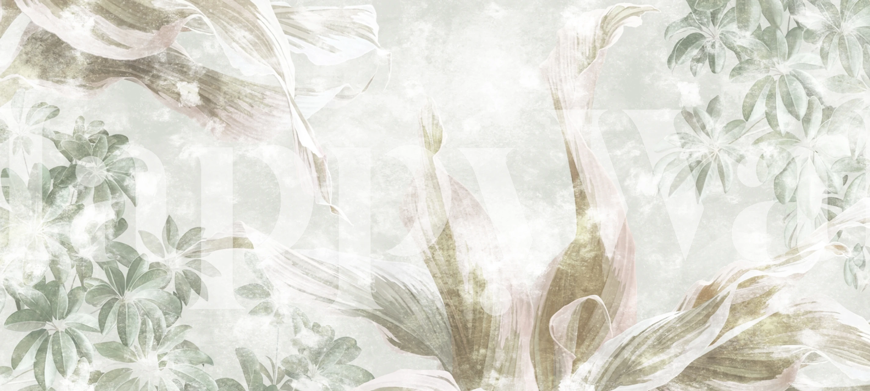 Lush Leafy Serenity wallpaper in a room