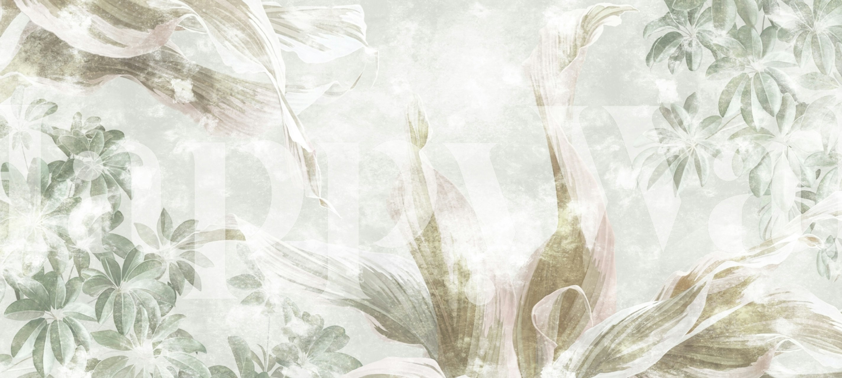 Lush Leafy Serenity wallpaper in a room