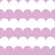 Maxi Bold Soft Lilac and White Retro Scallops