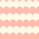 Maxi Bold Cream and Blush Scallops