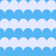 Maxi Bold Sky Blue Scallop Waves