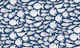swimming fish - navy blue