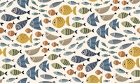 swimming fish - colorful tapet