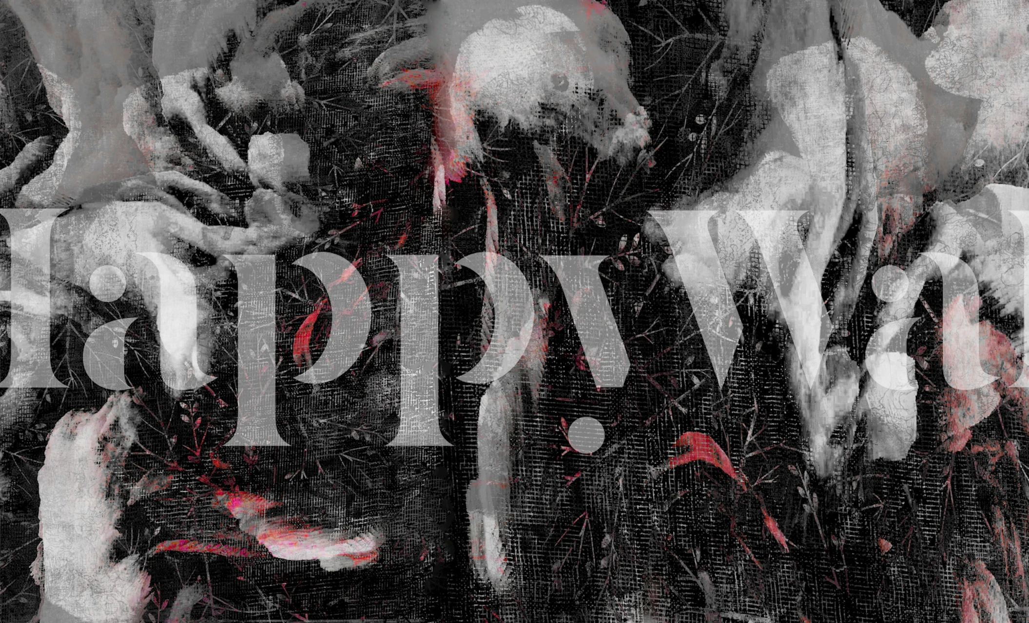 Abstrakcyjny wzór tapety w pokoju