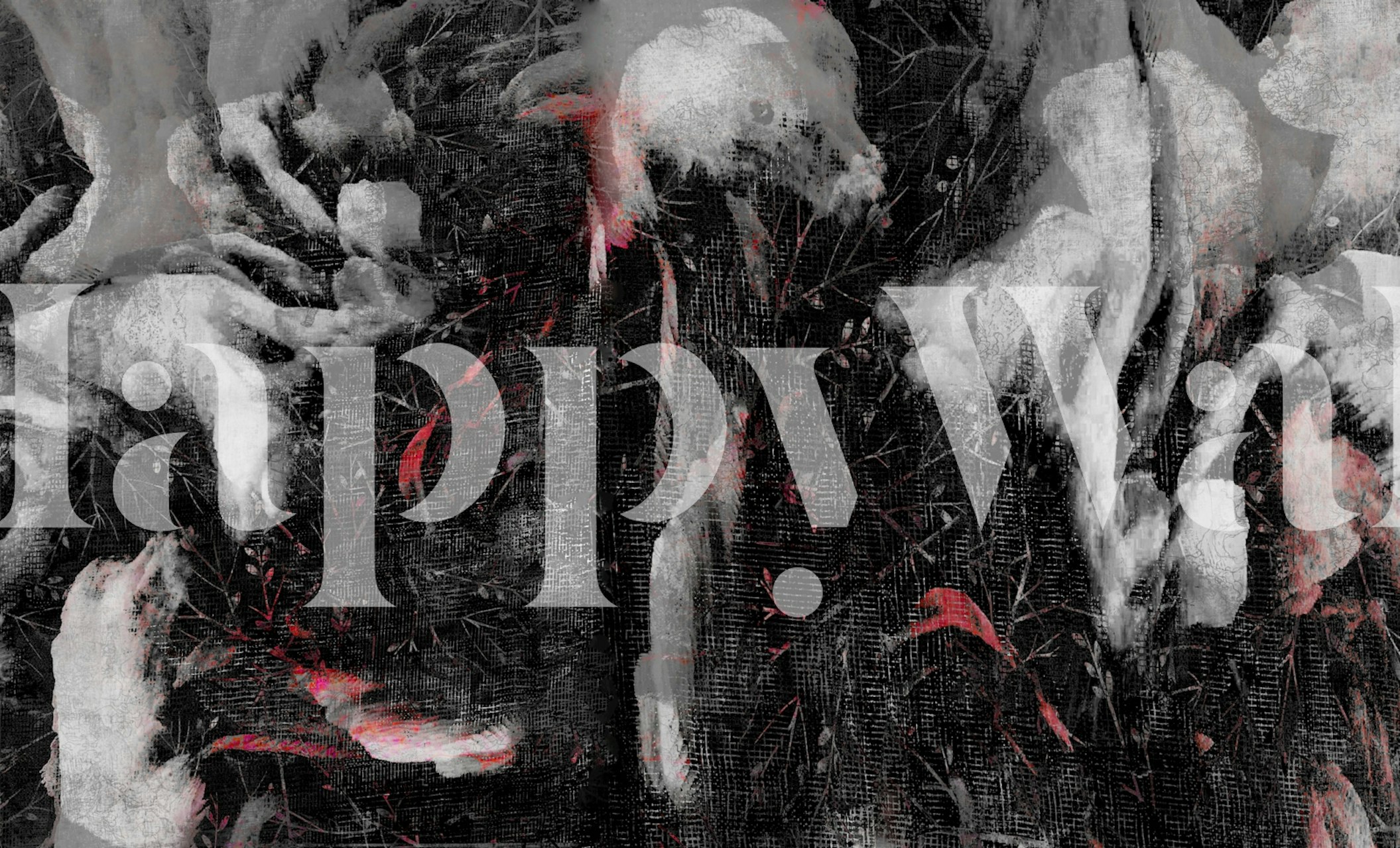 Abstraktní design tapety v místnosti