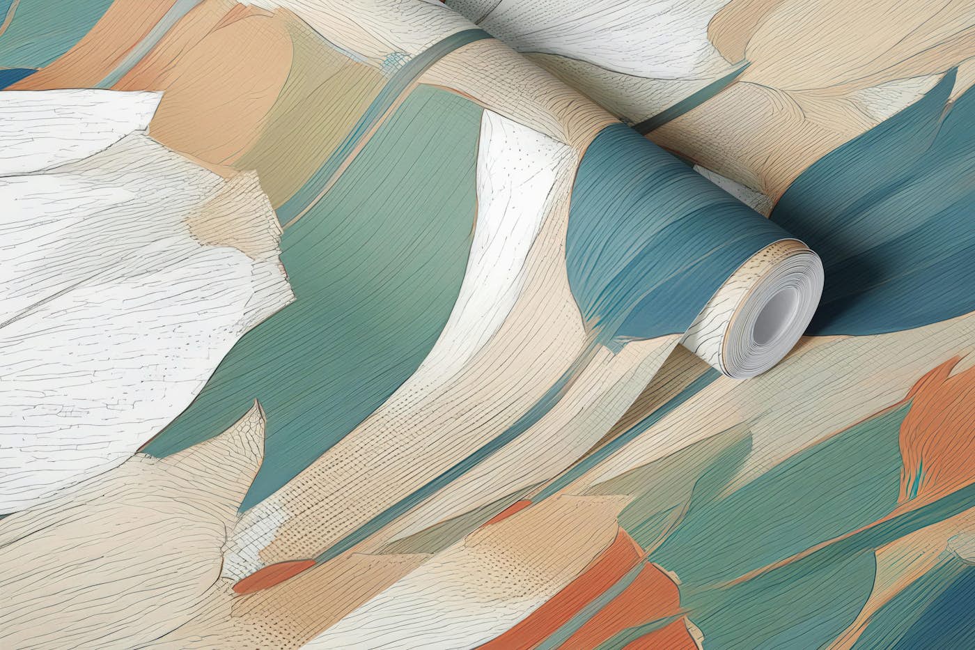 Tulip Harmony in Soft Pastels wallpaper roll