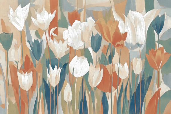 Tulip Harmony in Soft Pastels