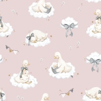 Sweet Goose Dreams - small pink wallpaper
