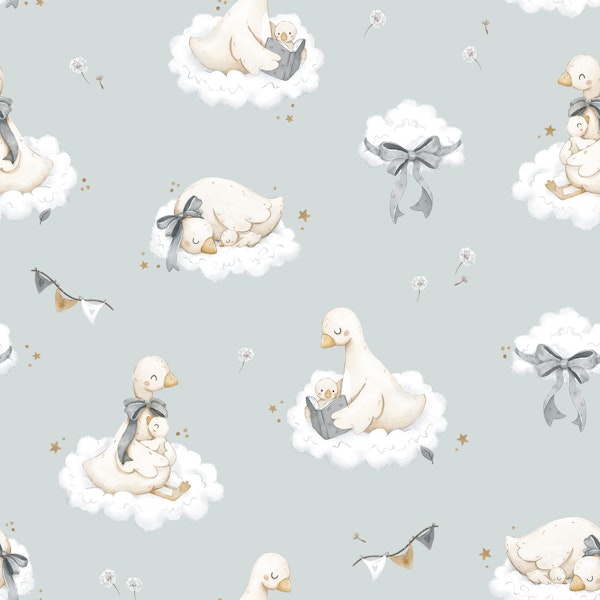 Sweet Goose Dreams - small blue