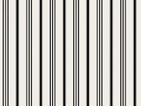 Ticking stripes - black and cream white wallpaper