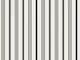 Ticking stripes - black and cream white
