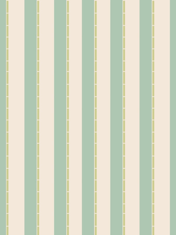 Soft Mint and Cream Stripes