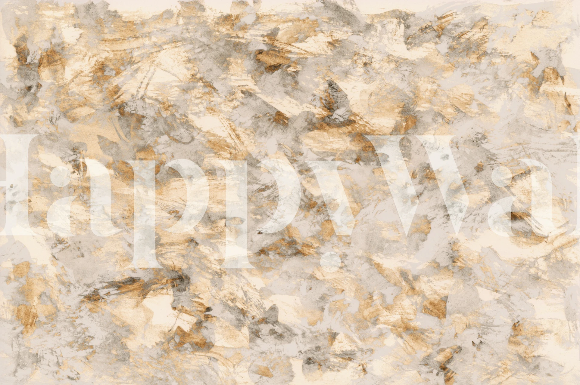 Papel pintado pinceladas abstractas neutras y cálidas