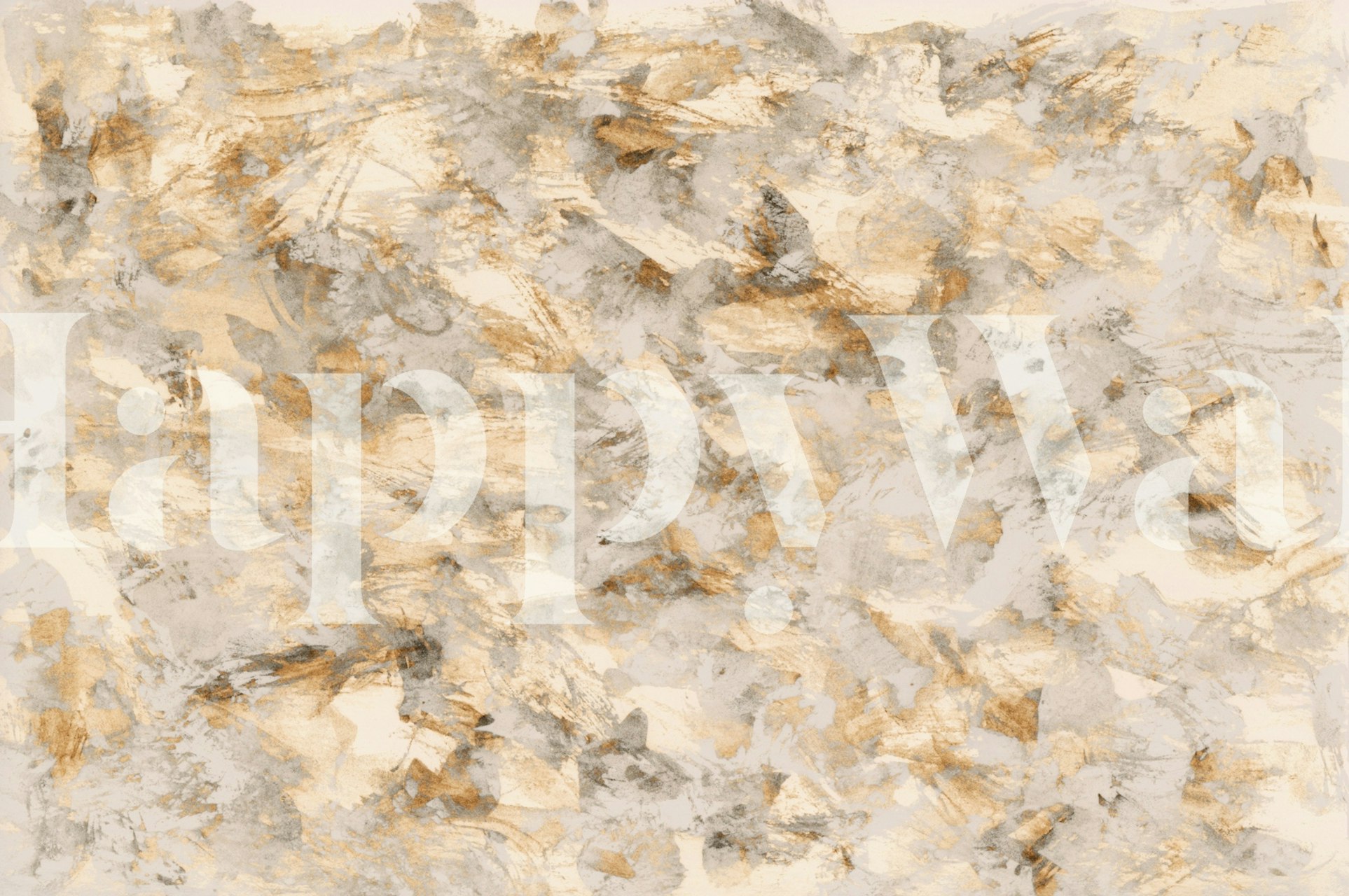 Tapeta z ciepłymi neutralnymi abstrakcyjnymi pociągnięciami pędzla