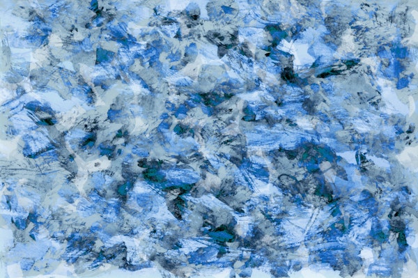 Blue Shades Abstract Paint Layers