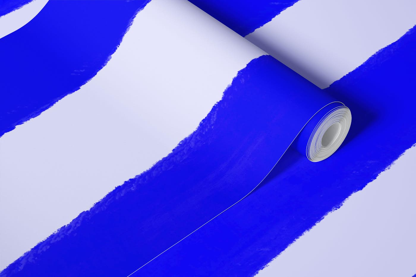 Crazy blue stripes wallpaper roll