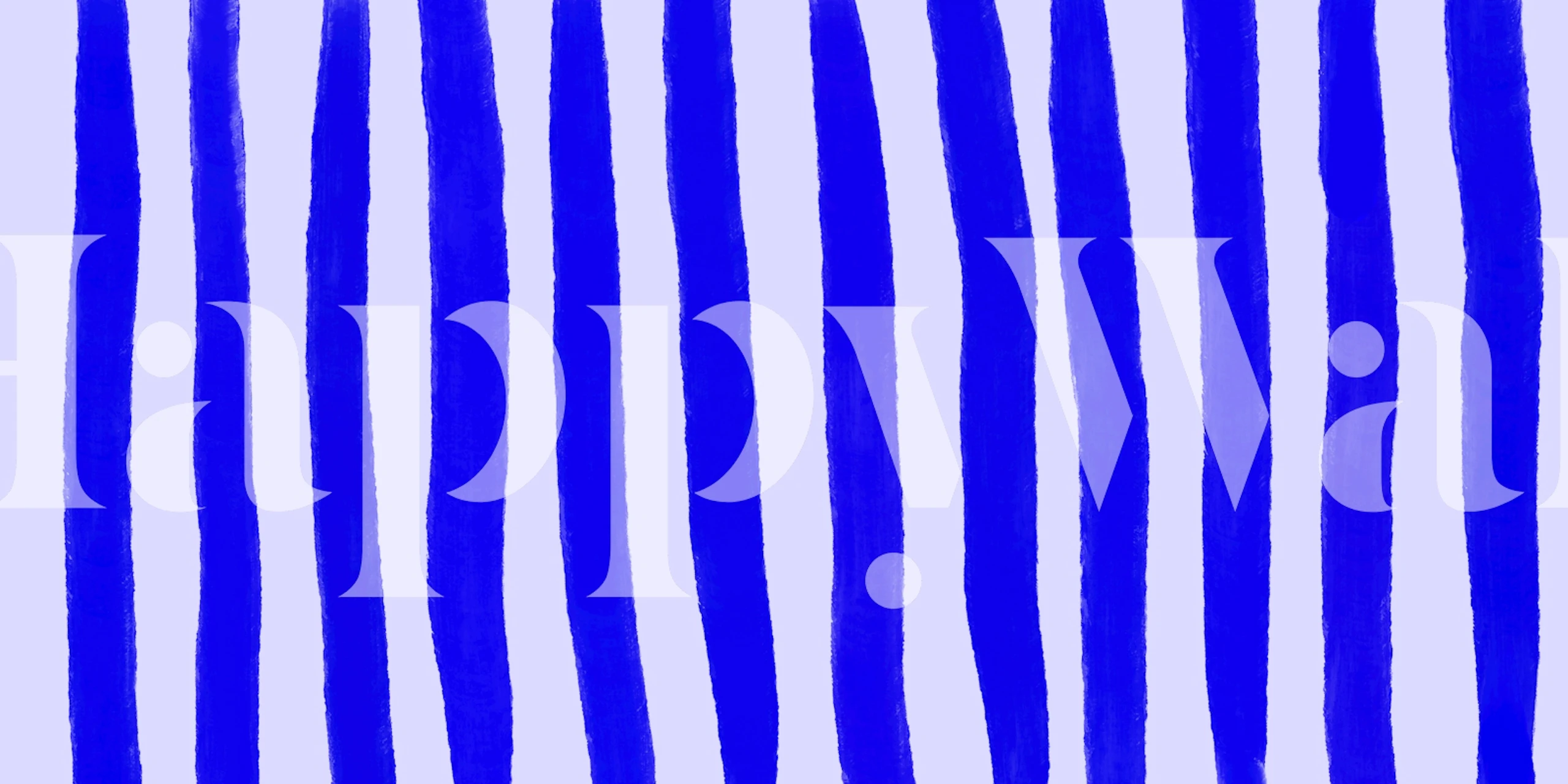 Bláznivé modré pruhy tapeta v místnosti