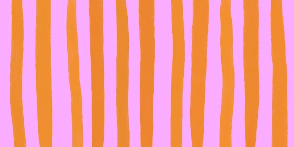 crazy pinky orange stripes